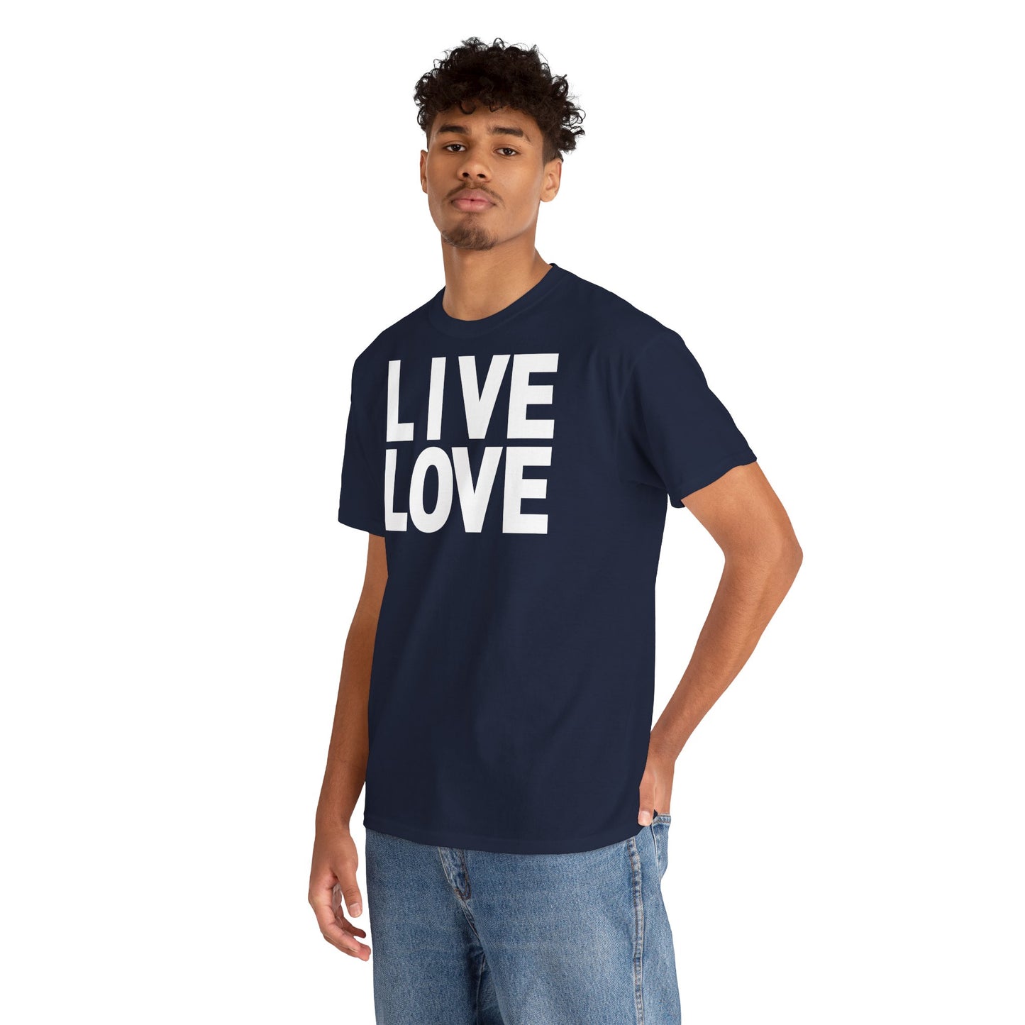 LIVE LOVE Unisex Heavy Cotton Tee