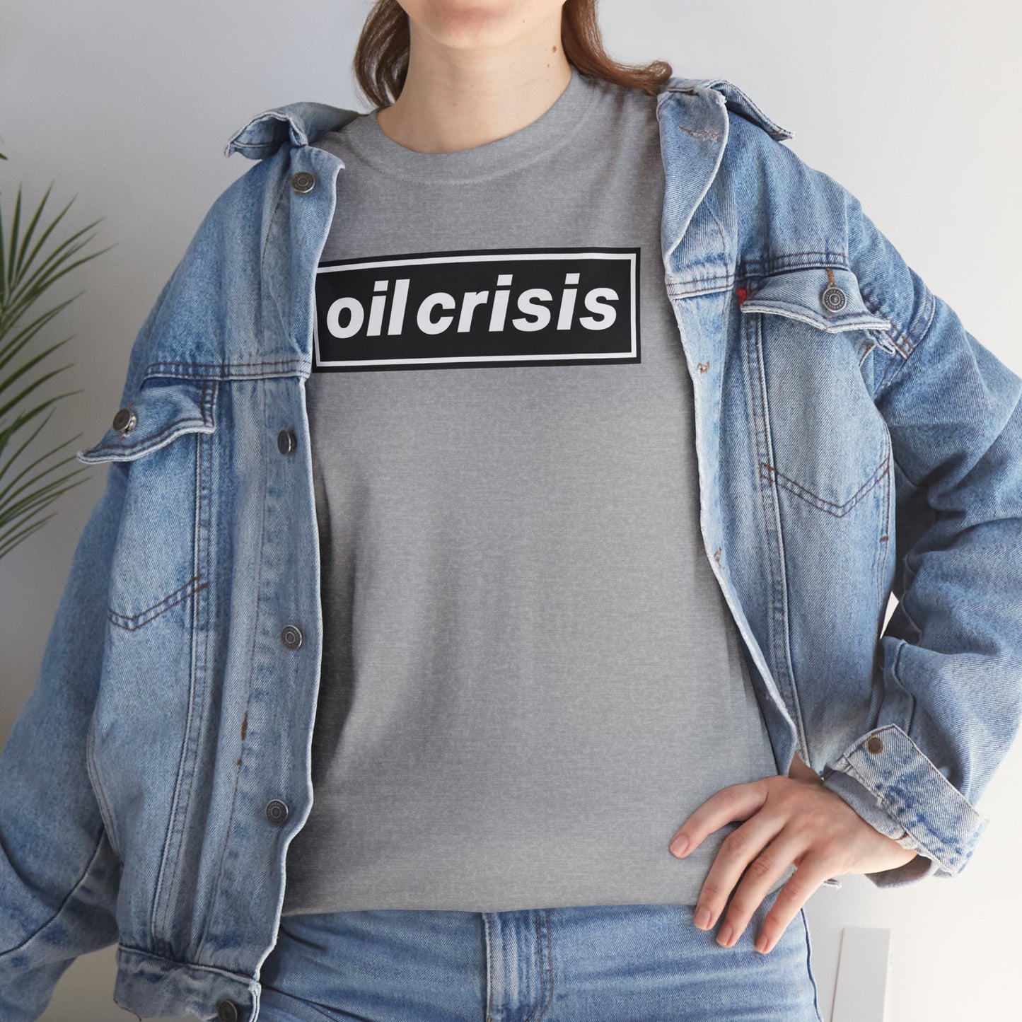 oil crisis/Foil THE crisis Unisex Heavy Cotton Tee