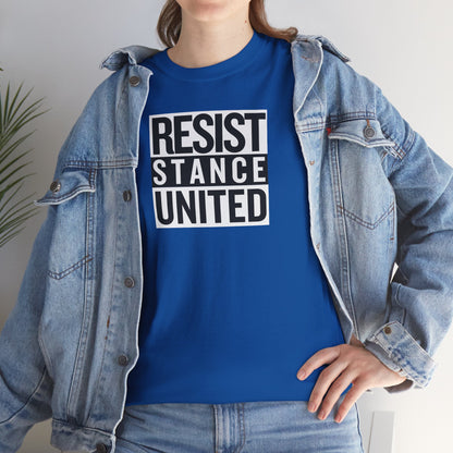 RESIST STANCE UNITED Unisex Heavy Cotton Tee