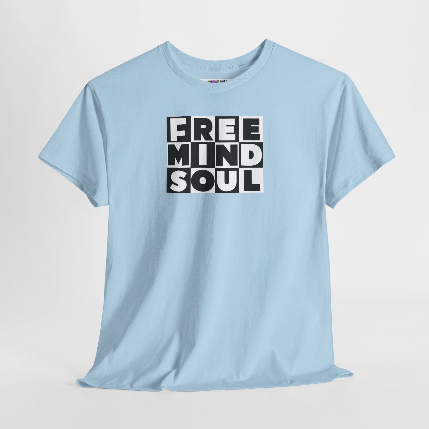 FREE MIND SOUL Unisex Heavy Cotton Tee