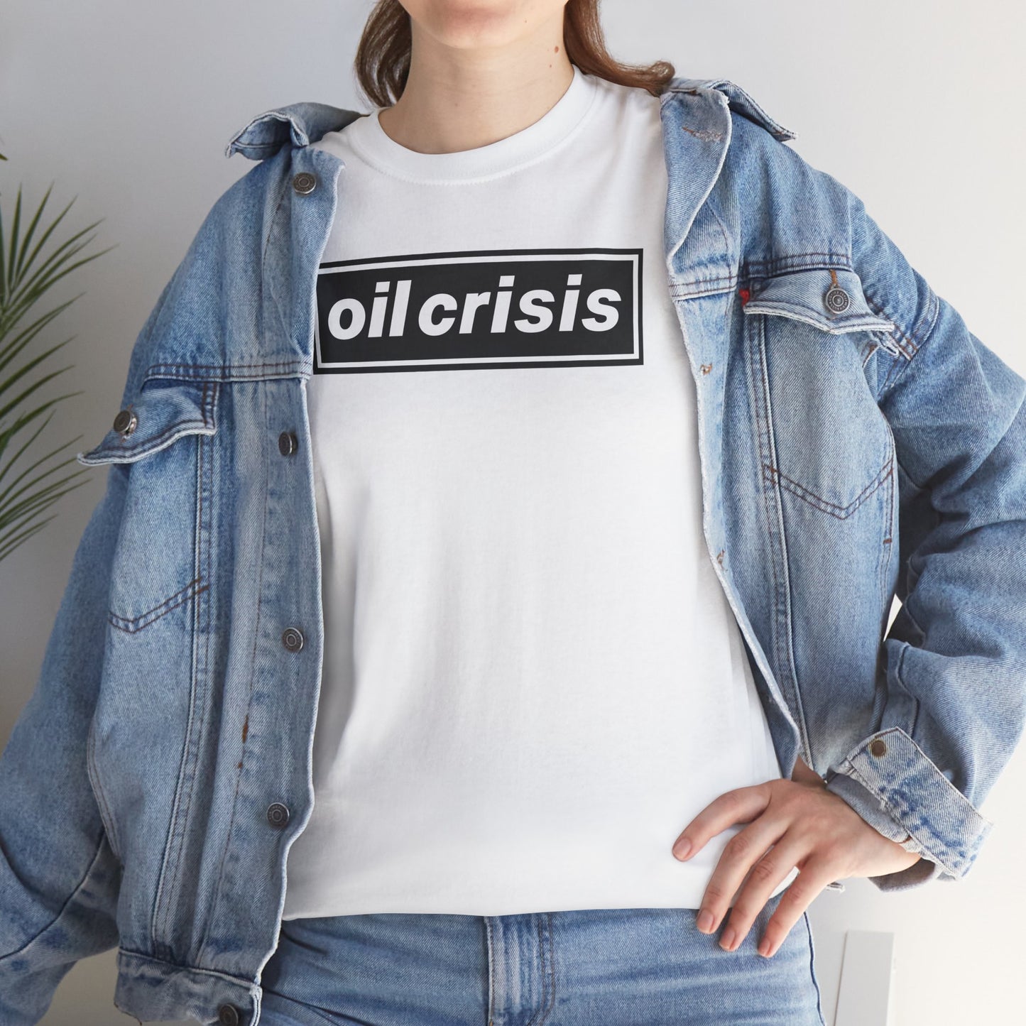 oil crisis/Foil THE crisis Unisex Heavy Cotton Tee
