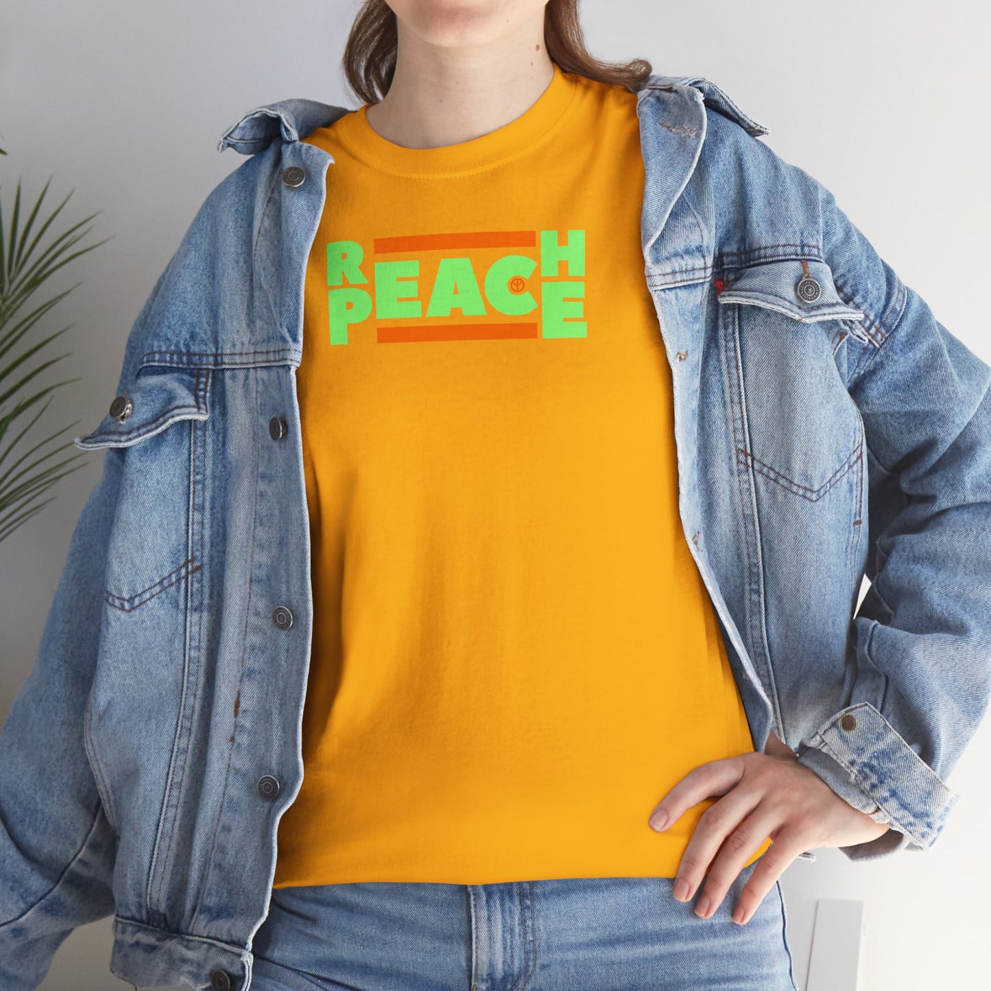 REACH PEACE Unisex Heavy Cotton Tee