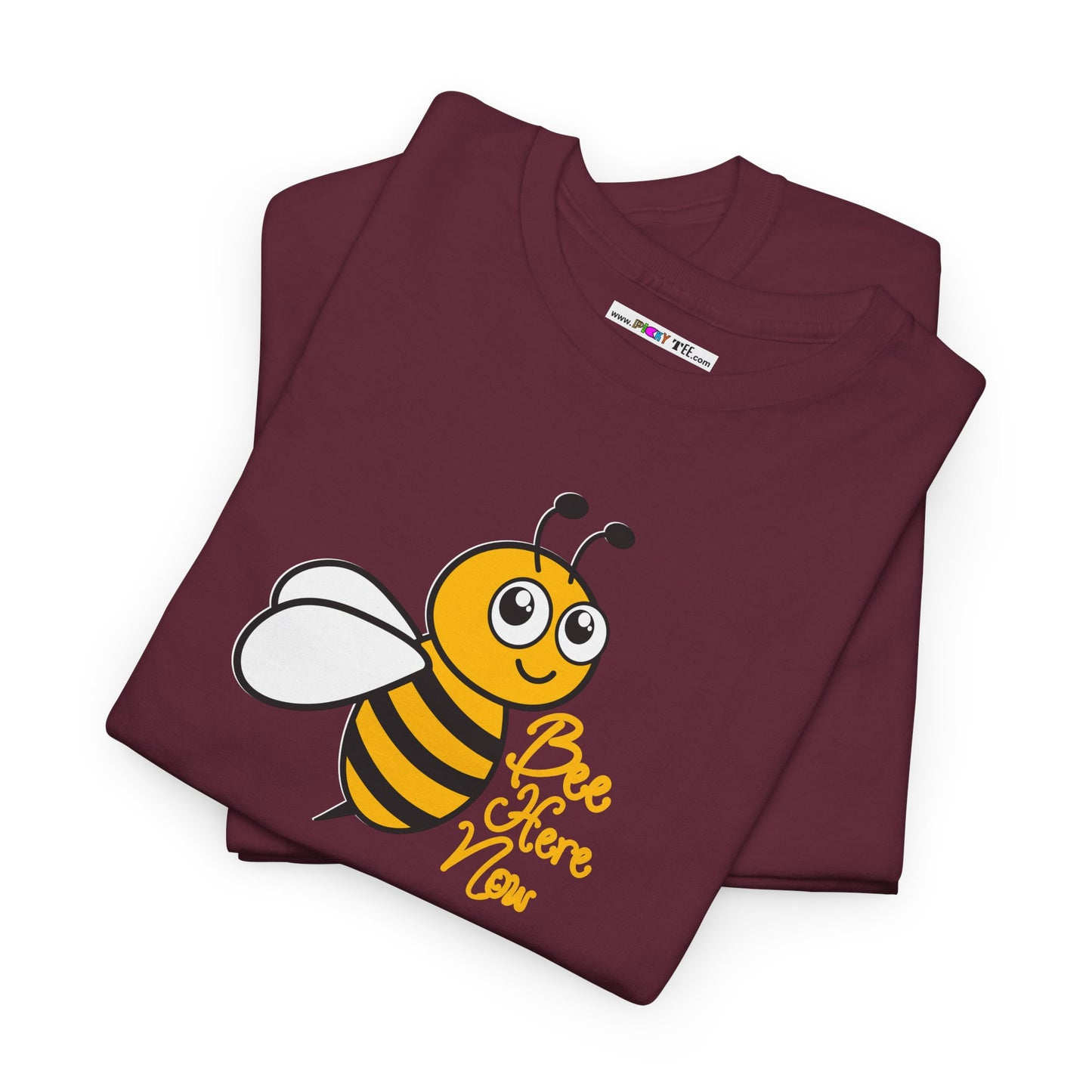 Bee Here Now Unisex Heavy Cotton Tee