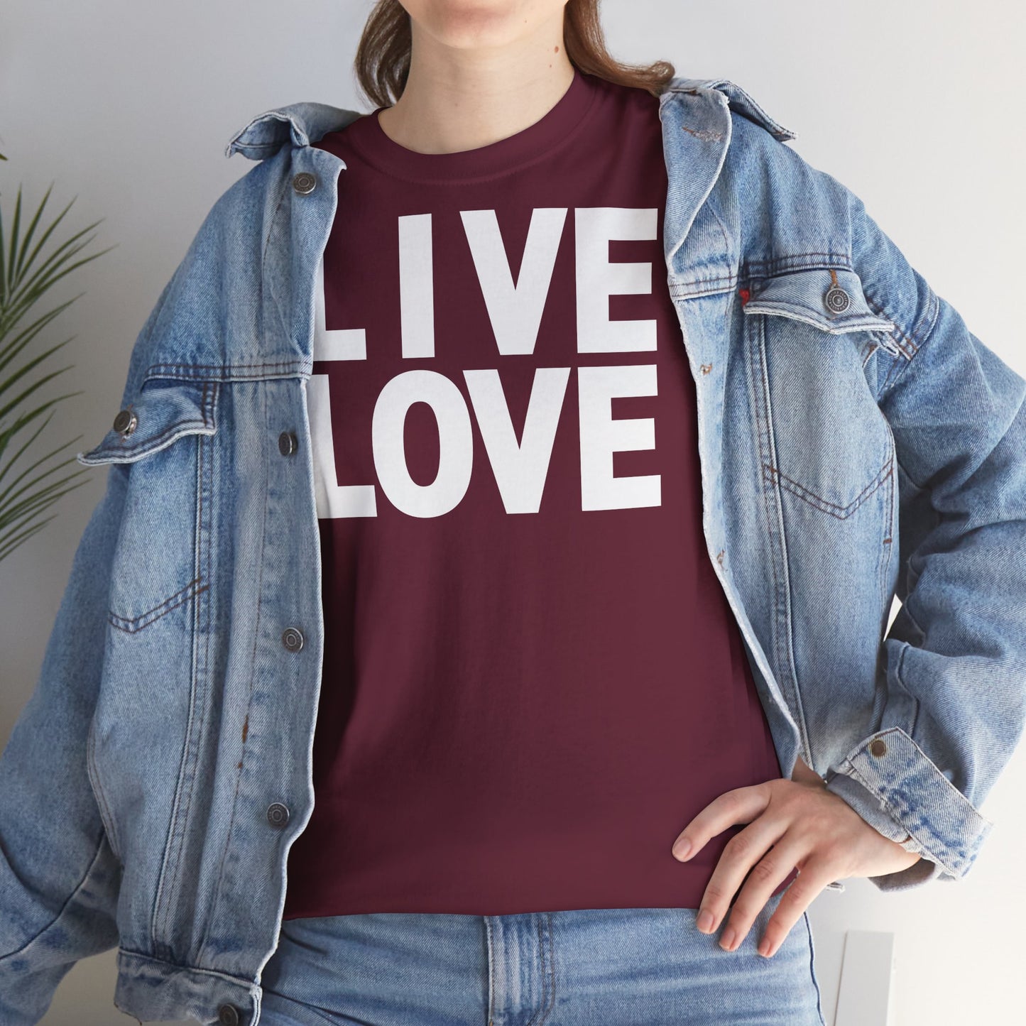 LIVE LOVE Unisex Heavy Cotton Tee