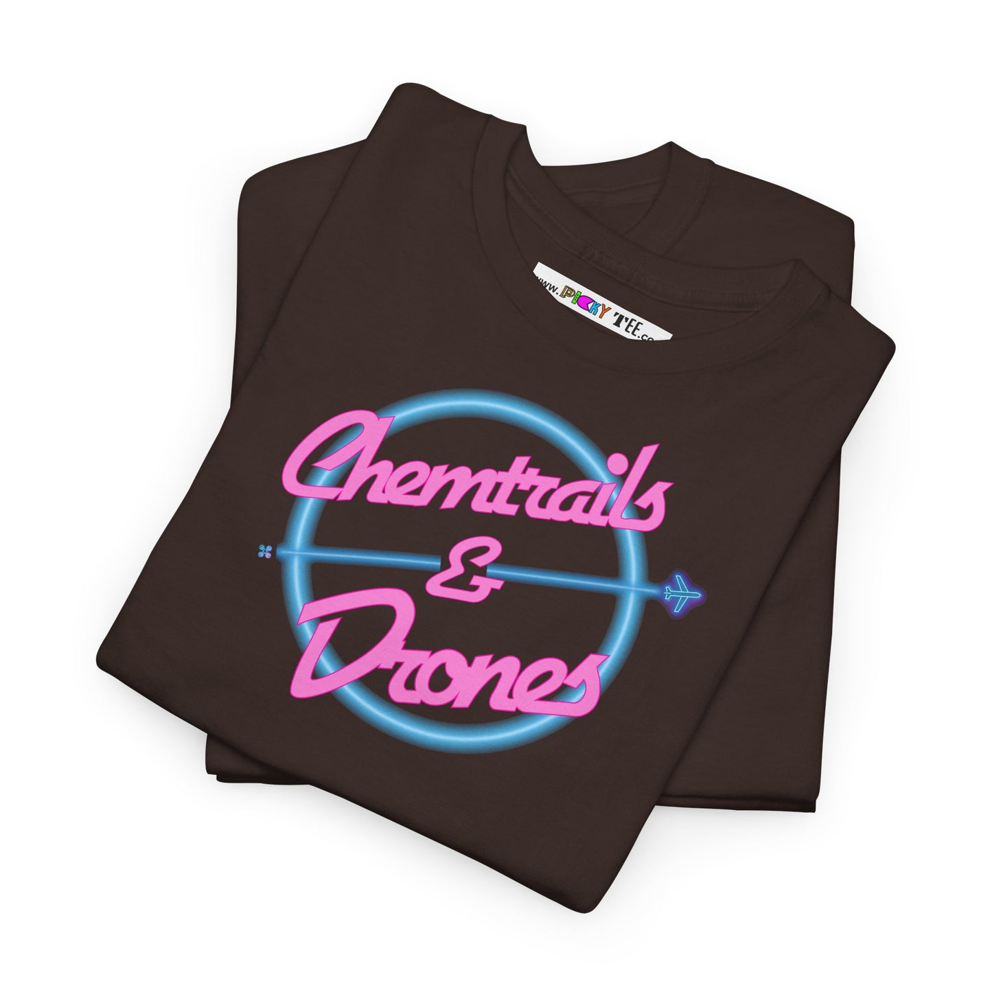 Chemtrails & Drones Unisex Heavy Cotton Tee