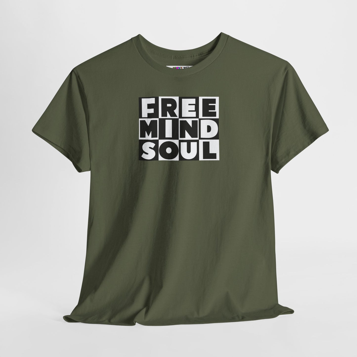 FREE MIND SOUL Unisex Heavy Cotton Tee