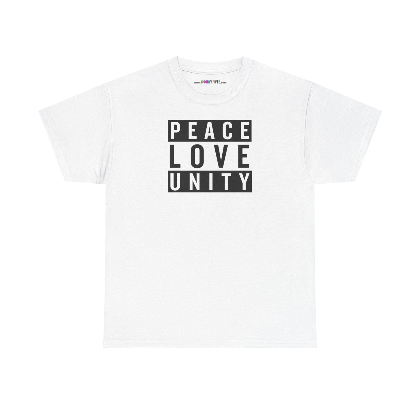 PEACELOVEUNITY Unisex Heavy Cotton Tee