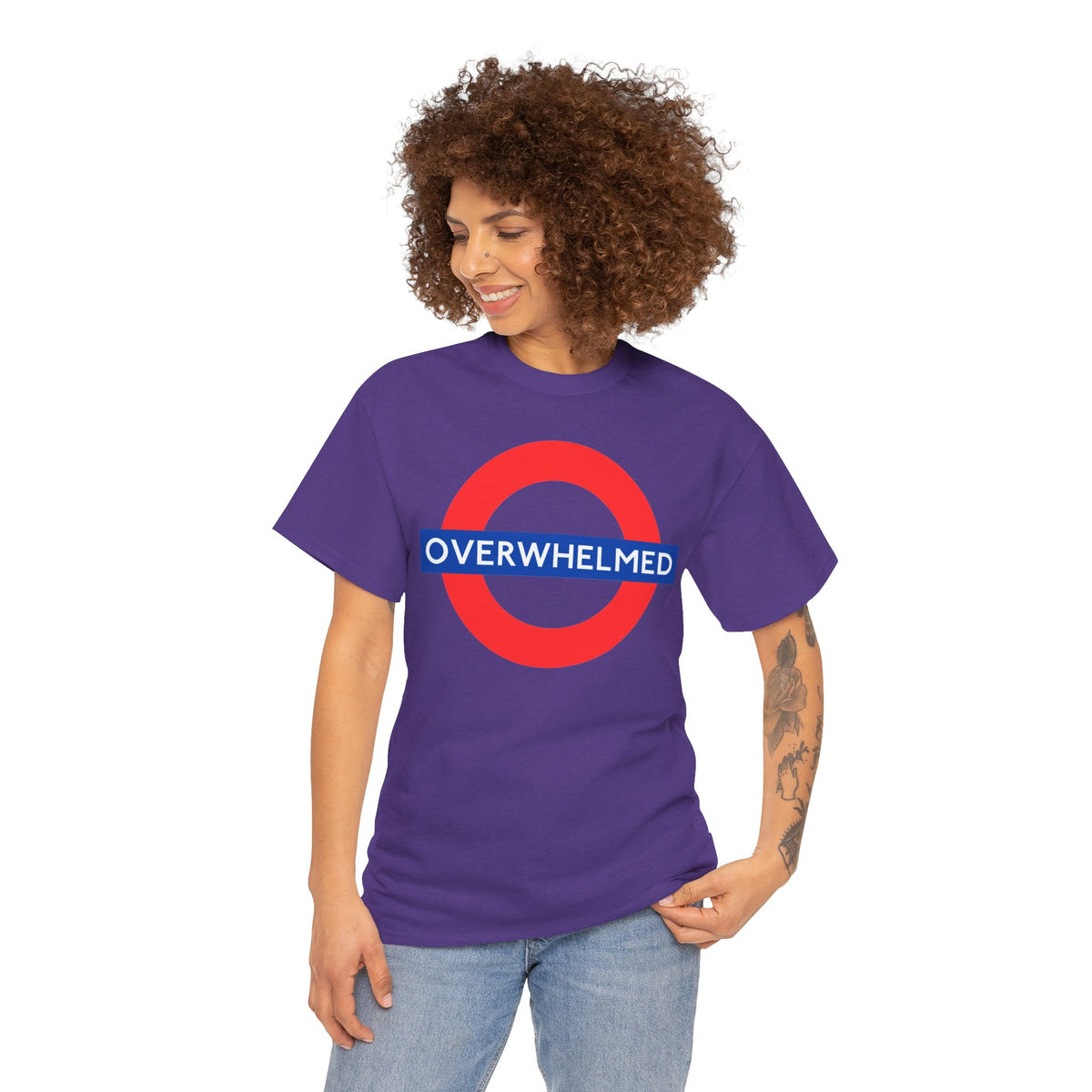 OVERWHELMED Unisex Heavy Cotton Tee