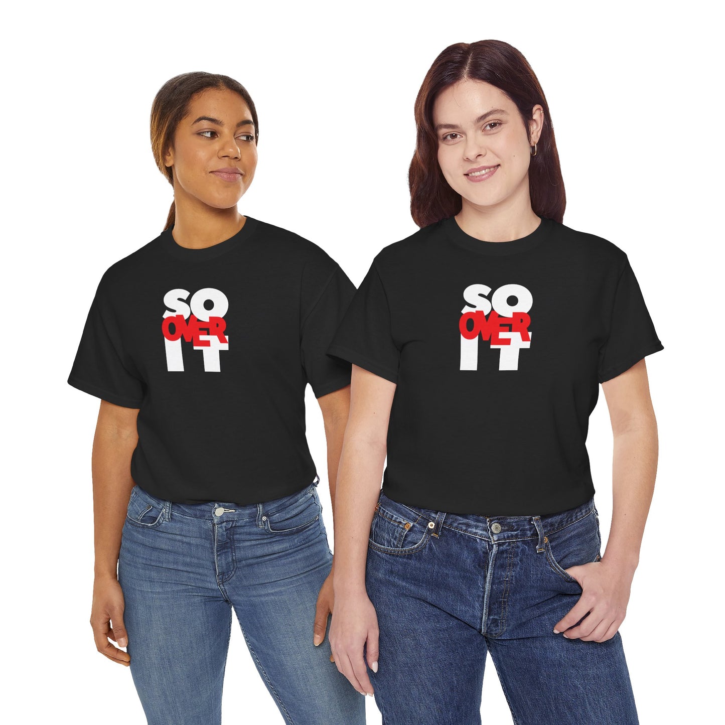 SO OVER IT Unisex Heavy Cotton Tee