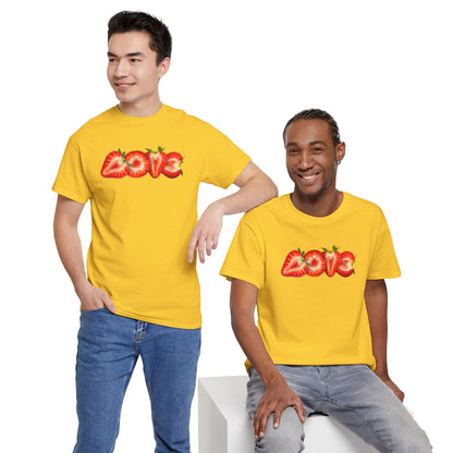 BERRY MUCH LOVE Unisex Heavy Cotton Tee