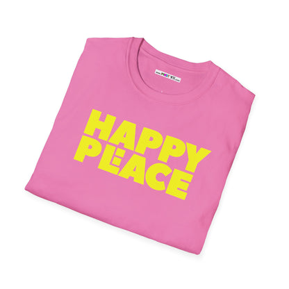 HAPPY PLACE/PEACE Unisex Softstyle 100% Cotton T-Shirt