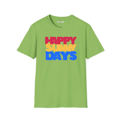 HAPPY SUNNY DAYS Unisex Softstyle 100% Cotton T-Shirt