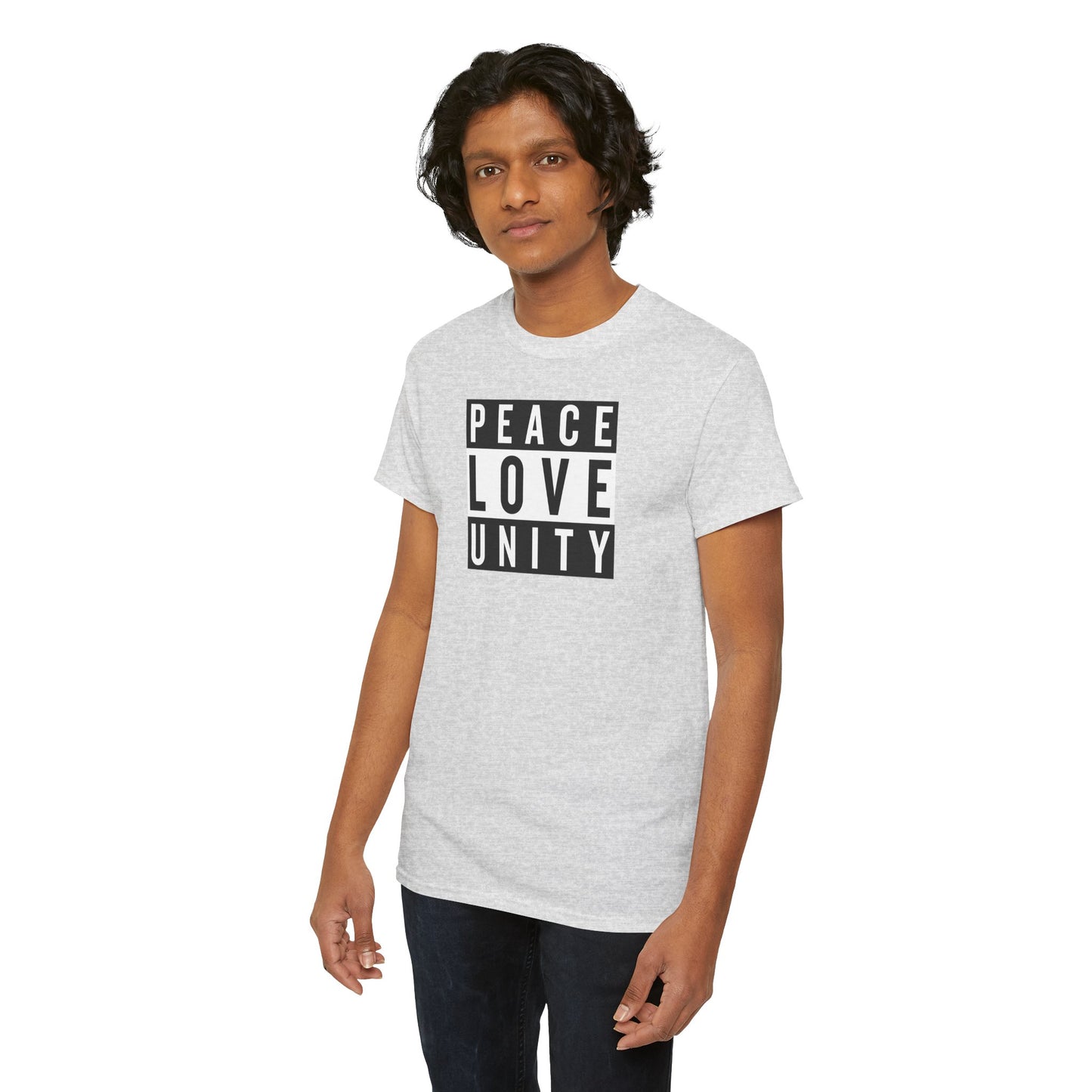 PEACELOVEUNITY Unisex Heavy Cotton Tee