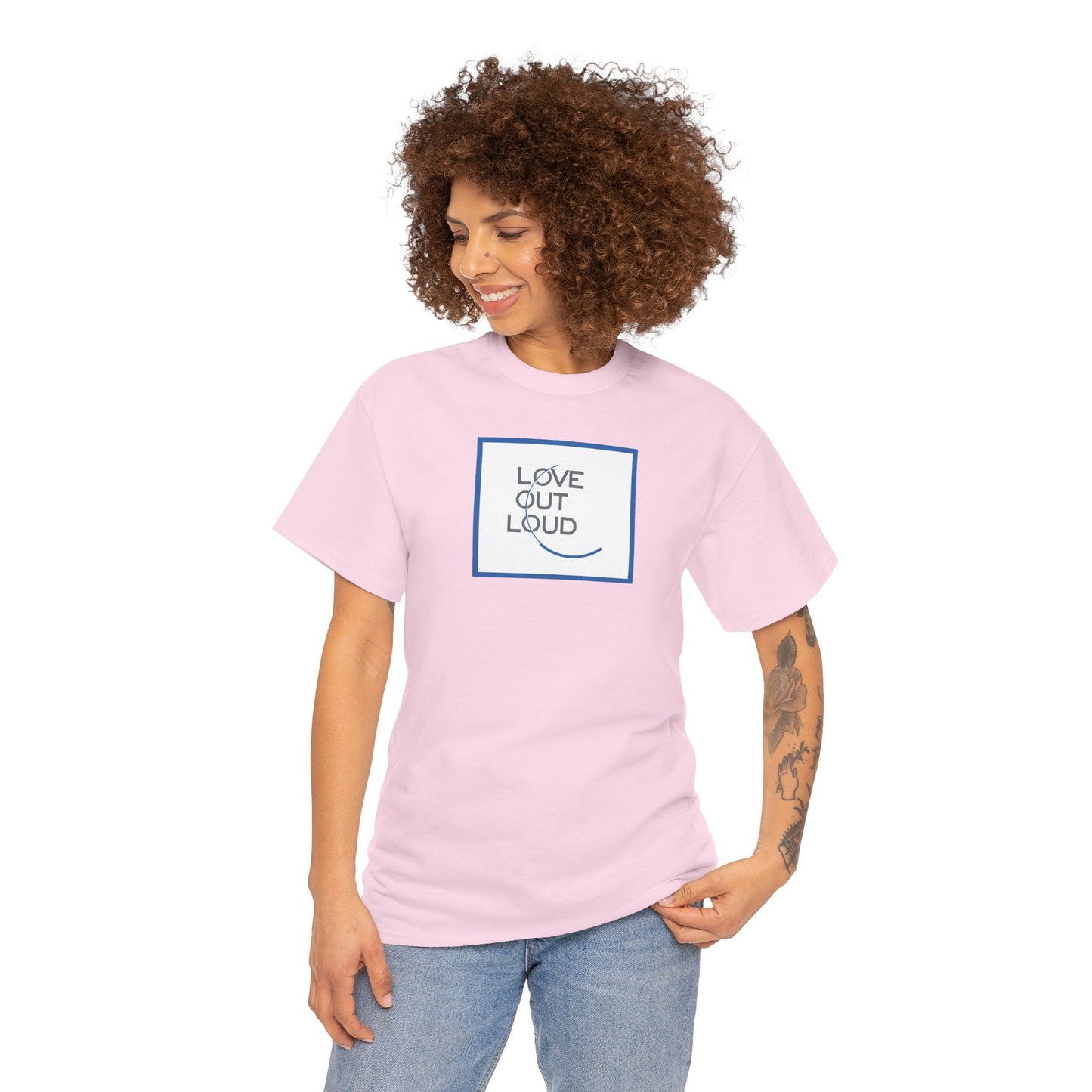 LOL- LOVE OUT LOUD Unisex Heavy Cotton Tee