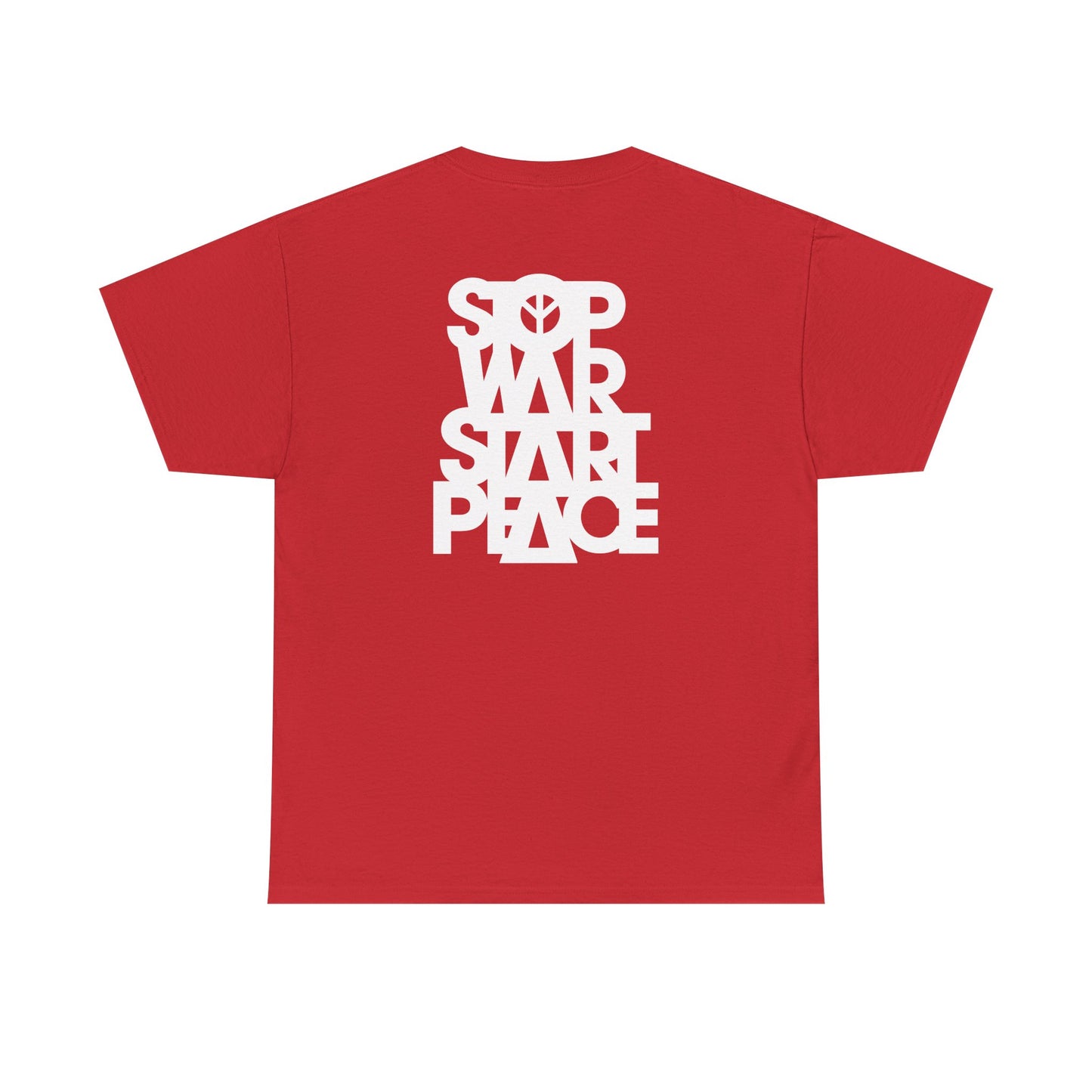 STOP WAR START PEACE Unisex Heavy Cotton Tee