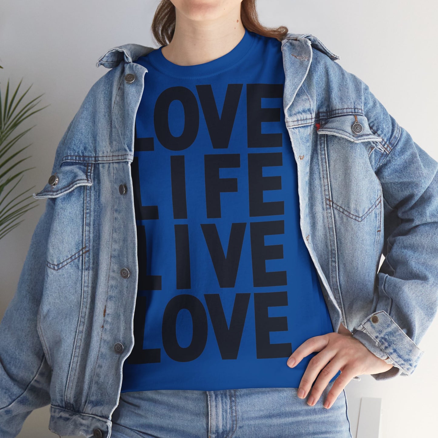 LOVE LIFE LIVE LOVE Unisex Heavy Cotton Tee