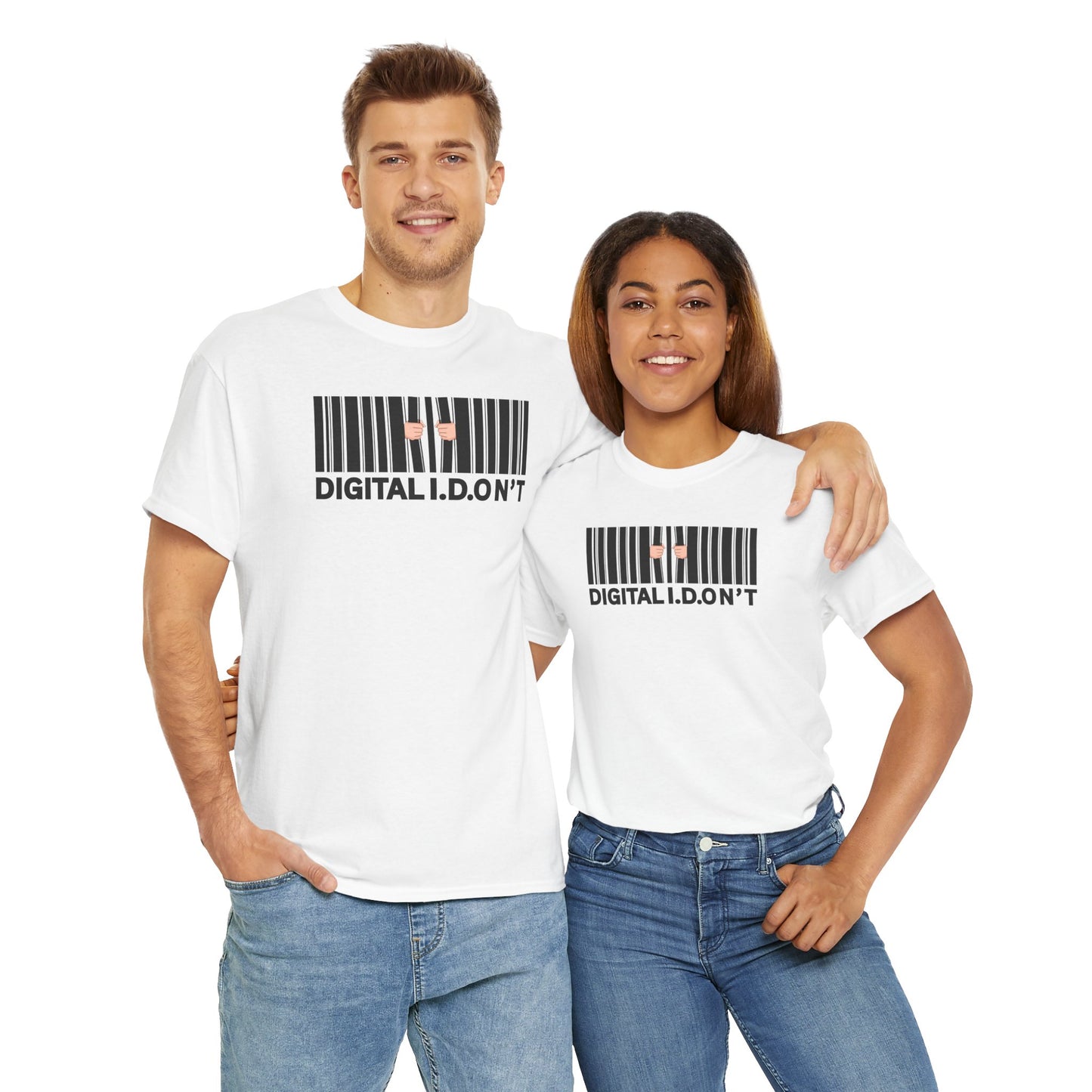 DIGITAL I.D.ON'T Unisex Heavy Cotton Tee