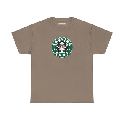 SERVINGCUNT Unisex Heavy Cotton Tee