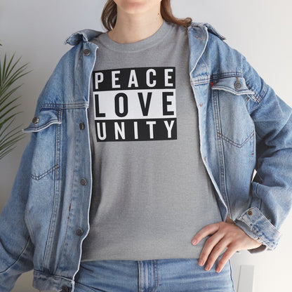 PEACELOVEUNITY Unisex Heavy Cotton Tee