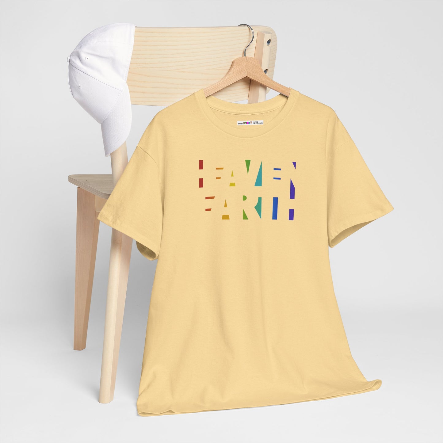 HEAVEN ON EARTH Unisex Heavy Cotton Tee — here now.