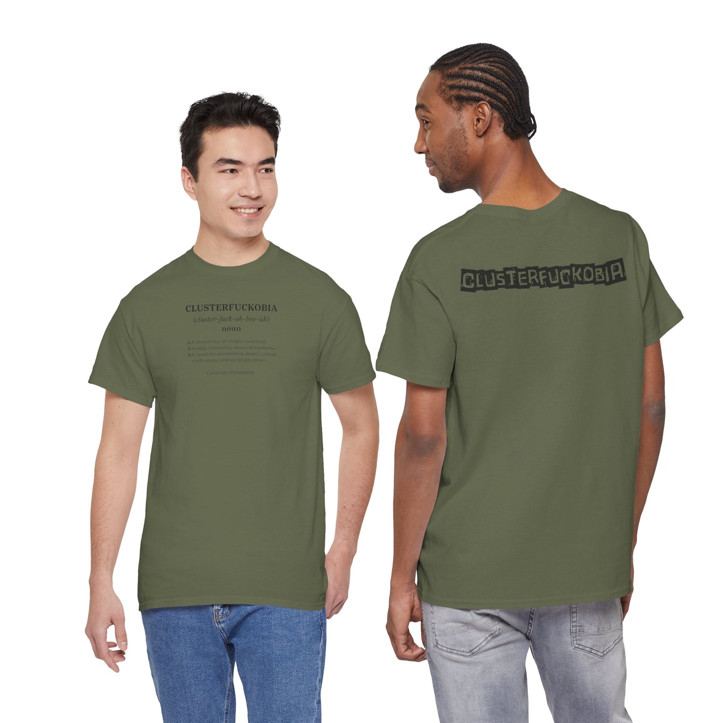 CLUSTERFUCKOBIA Unisex Heavy Cotton Tee