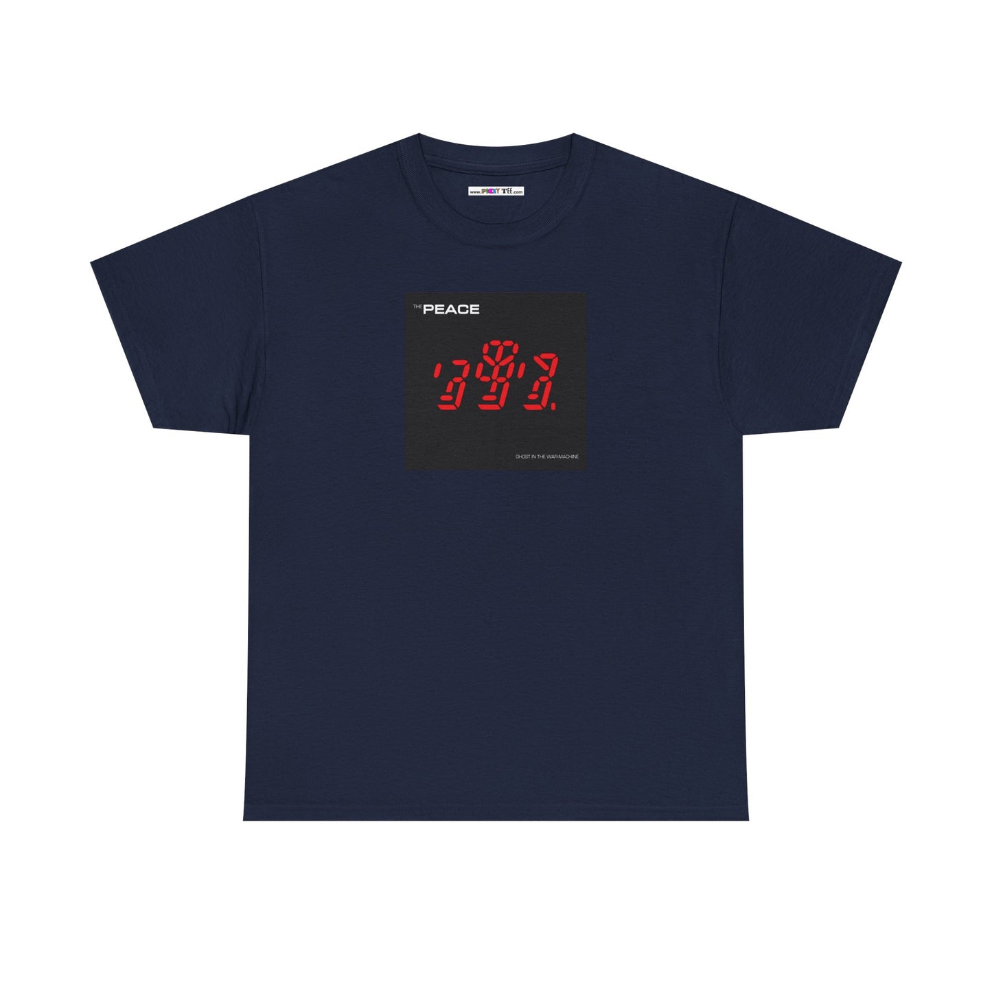 the PEACE ghost in the war-machine Unisex Heavy Cotton Tee