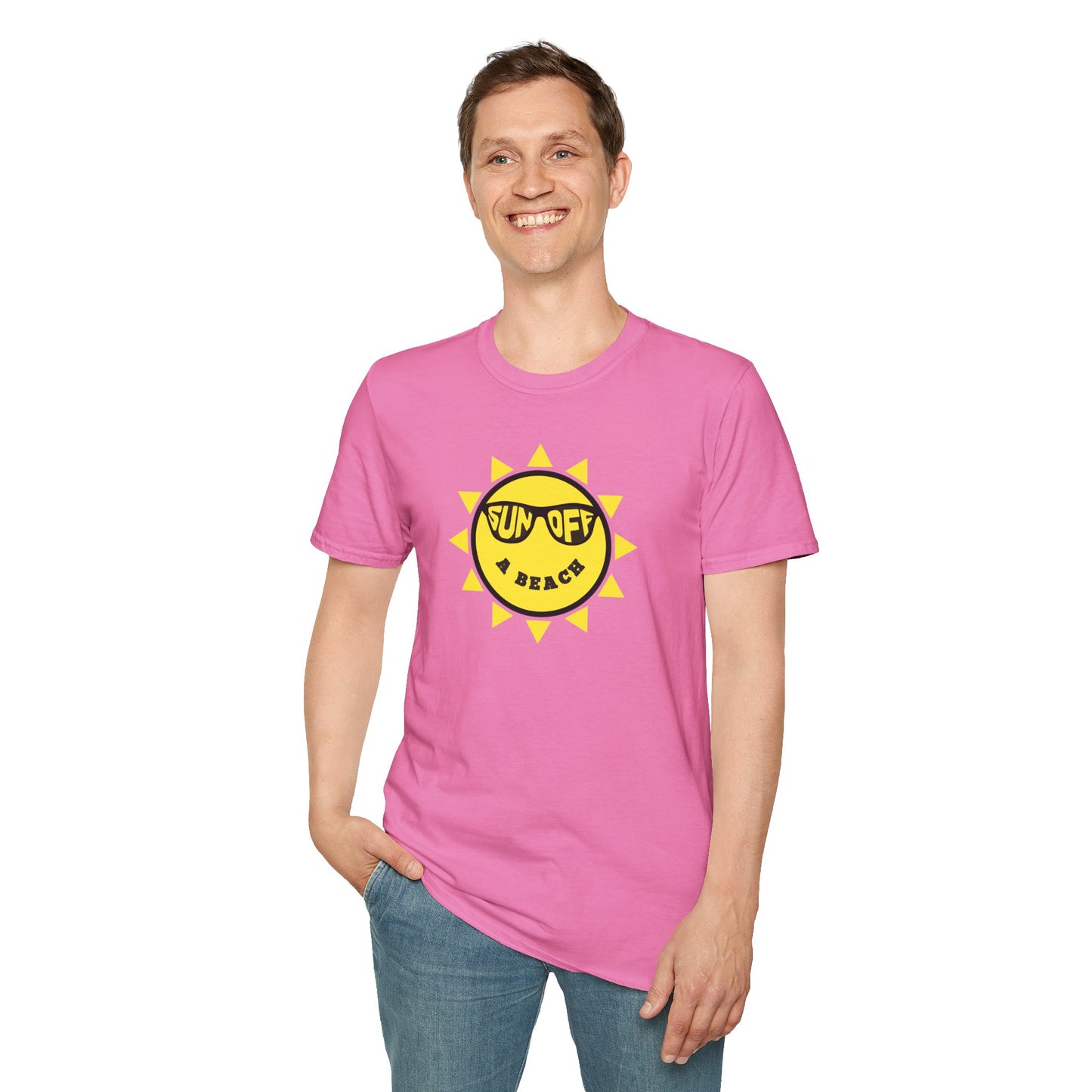 SUN OFF A BEACH Unisex Softstyle 100% Cotton T-Shirt