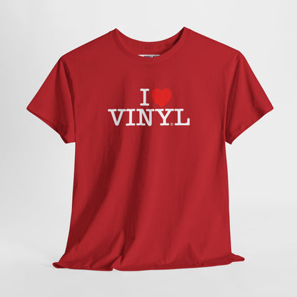 I ❤️ VINYL Unisex Heavy Cotton Tee