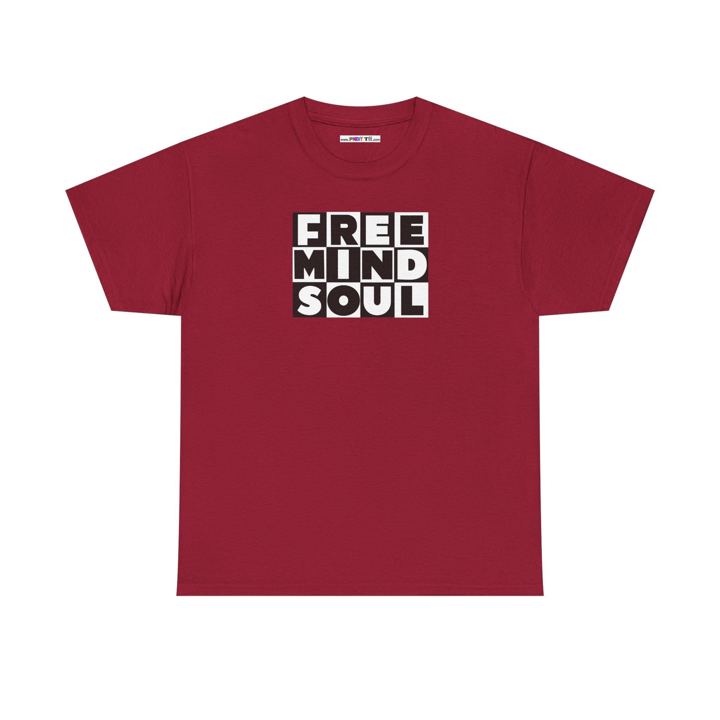 FREE MIND SOUL Unisex Heavy Cotton Tee