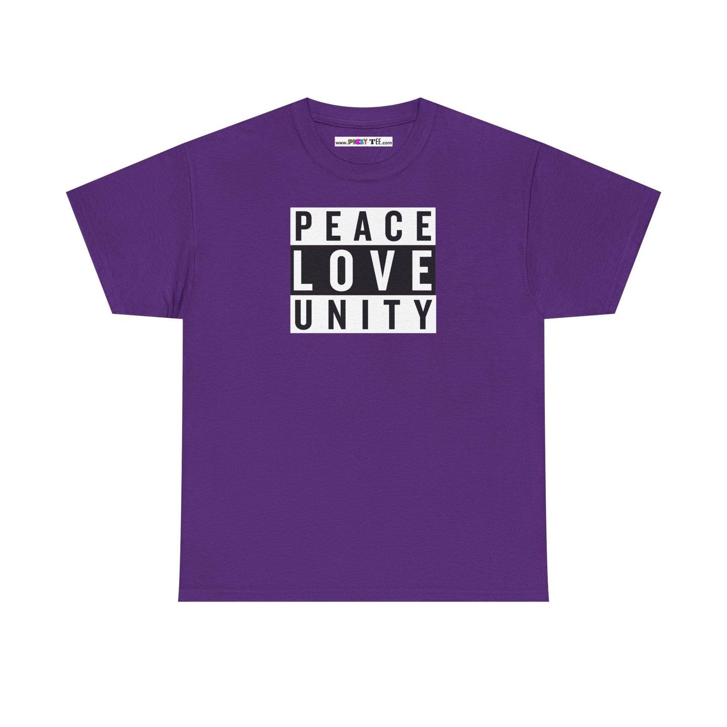 PEACELOVEUNITY Unisex Heavy Cotton Tee