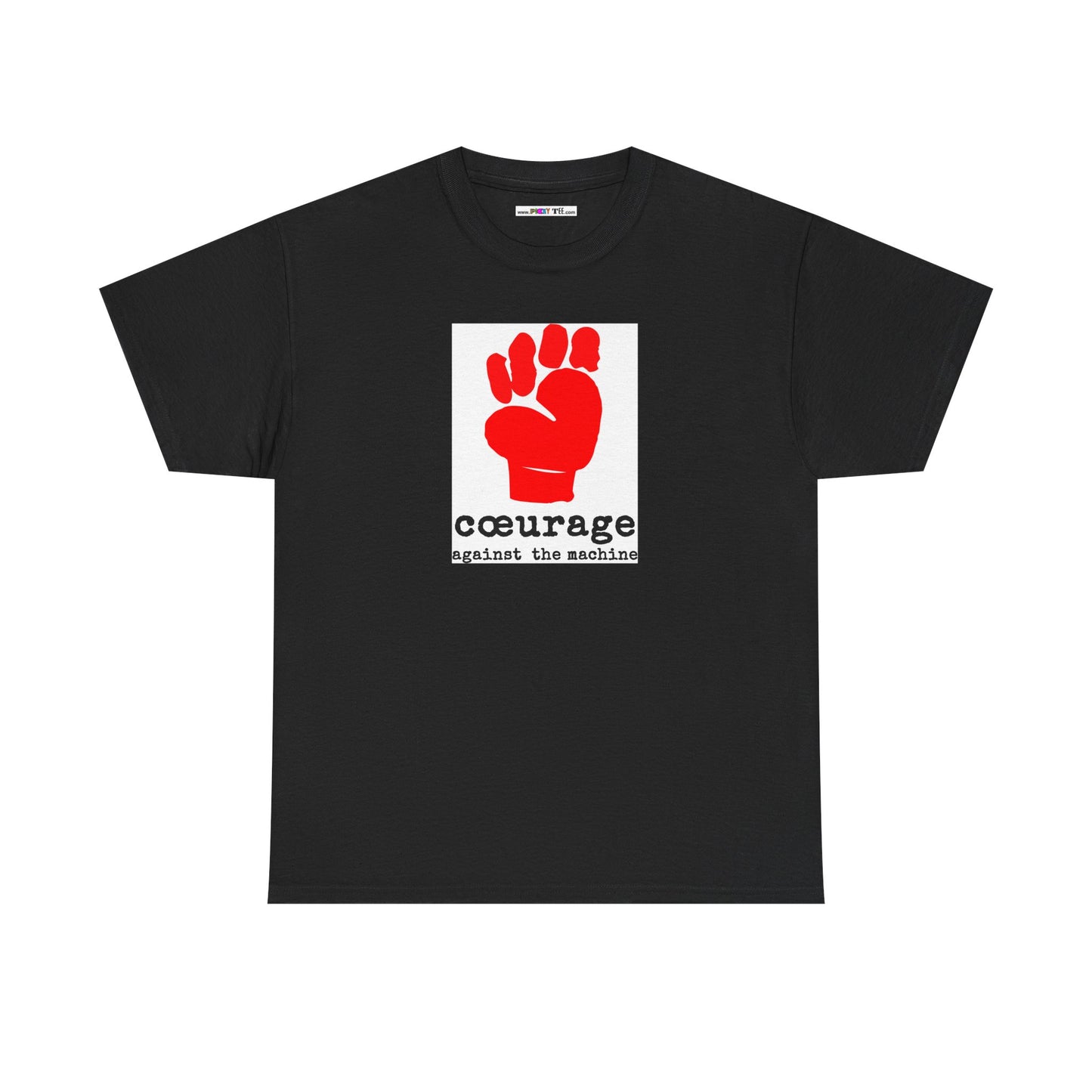 cœurage against the machine Unisex Heavy Cotton Tee