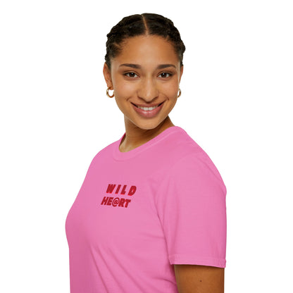 WILD AT HEART Unisex Softstyle 100% Cotton T-Shirt