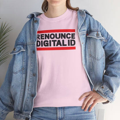 RENOUNCE DIGITAL ID Unisex Heavy Cotton Tee