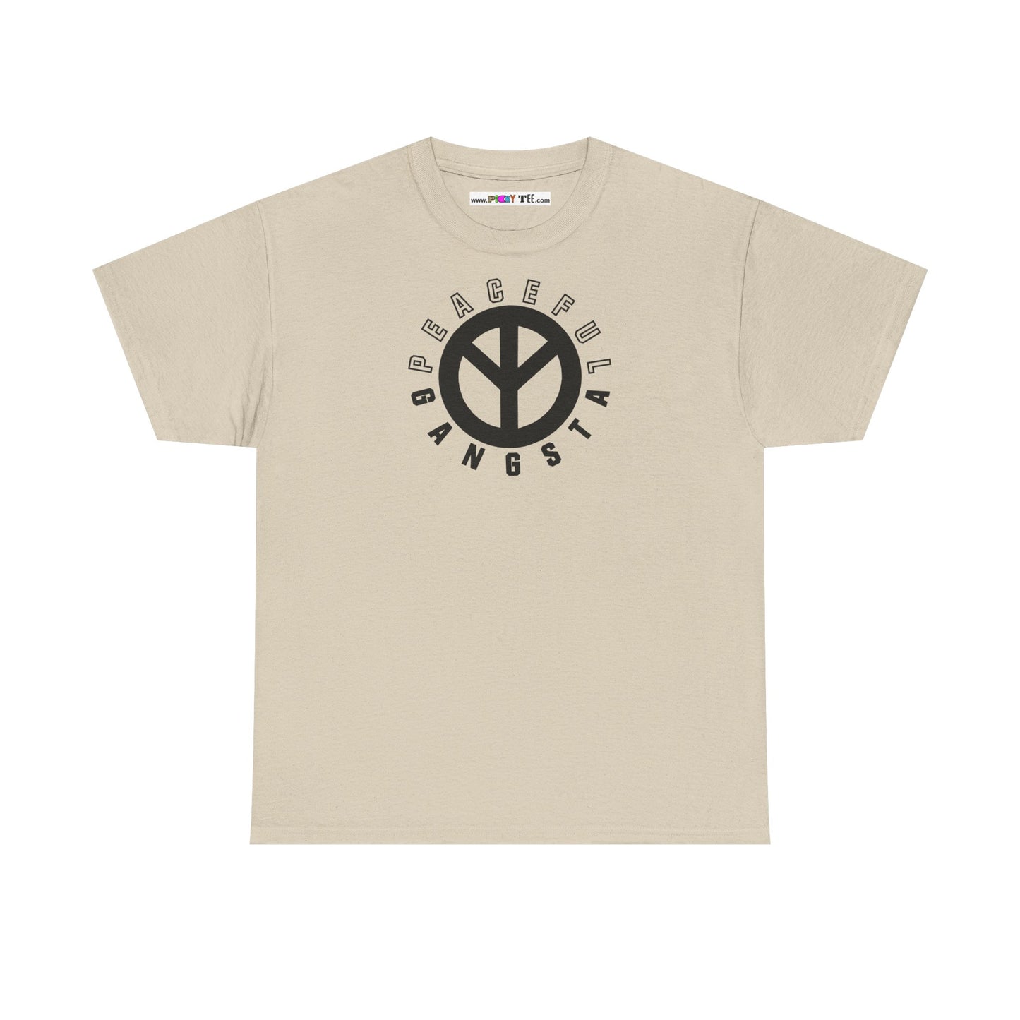 PEACEFUL GANGSTA Unisex Heavy Cotton Tee