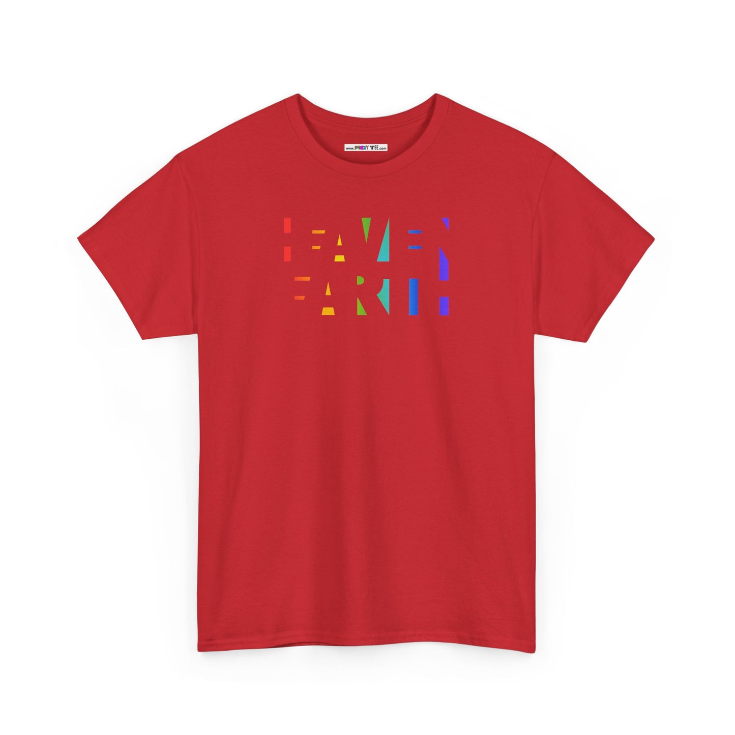 HEAVEN ON EARTH Unisex Heavy Cotton Tee — here now.