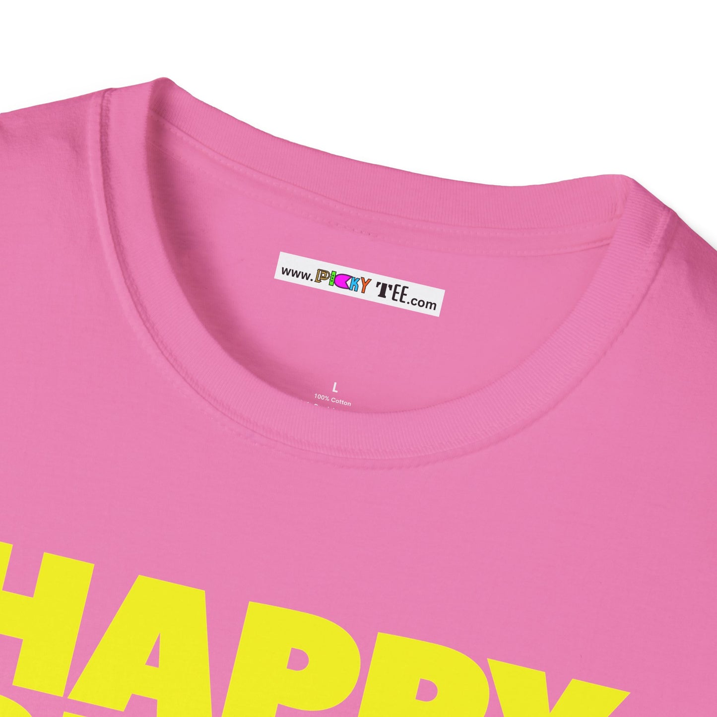 HAPPY PLACE/PEACE Unisex Softstyle 100% Cotton T-Shirt