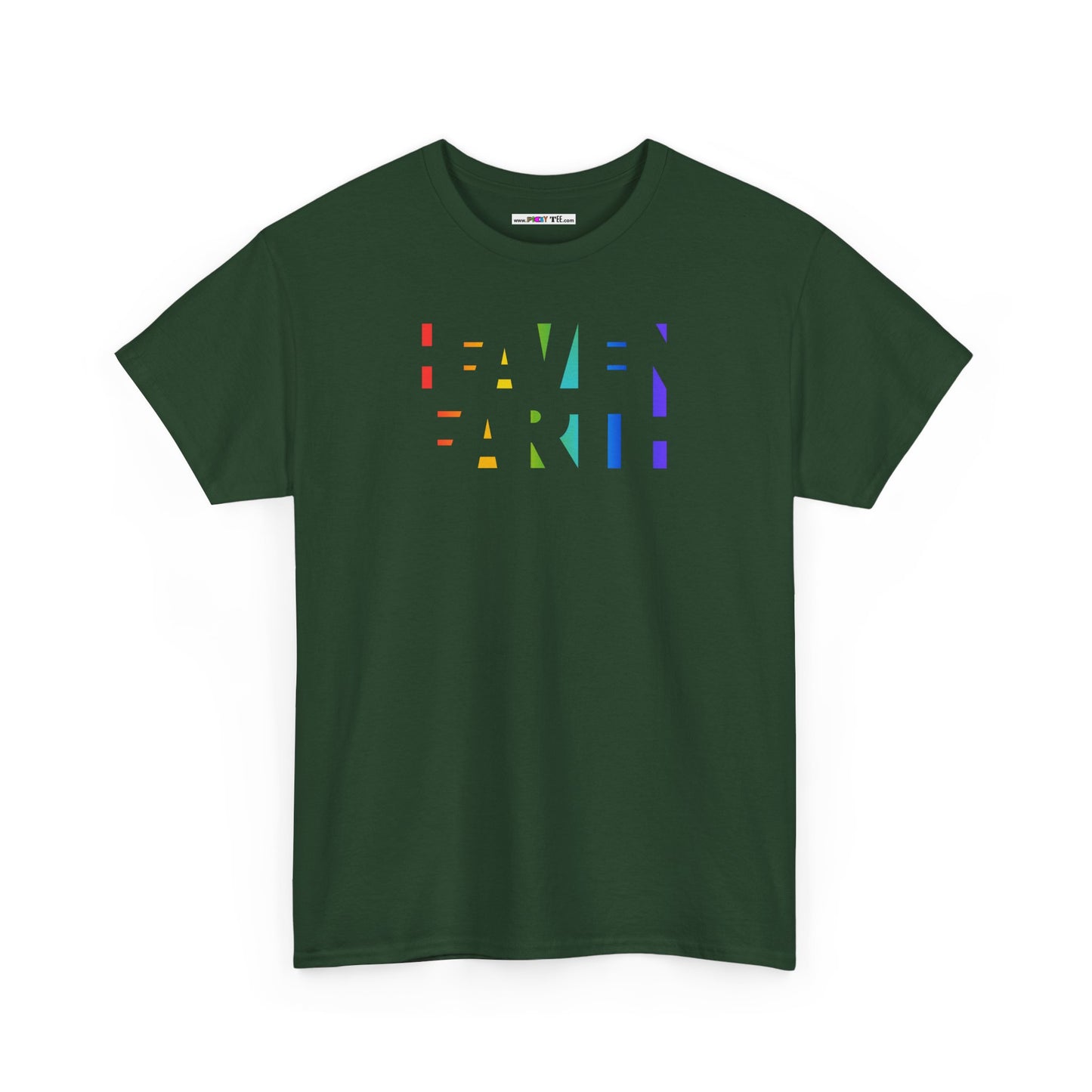 HEAVEN ON EARTH Unisex Heavy Cotton Tee — here now.