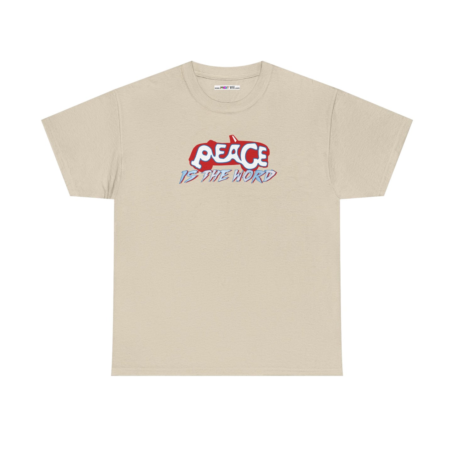 PEACE IS THE WORD Unisex Heavy Cotton Tee