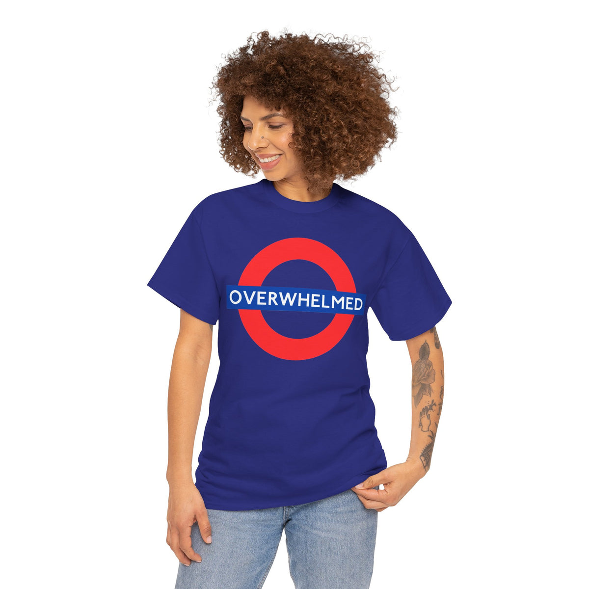 OVERWHELMED Unisex Heavy Cotton Tee