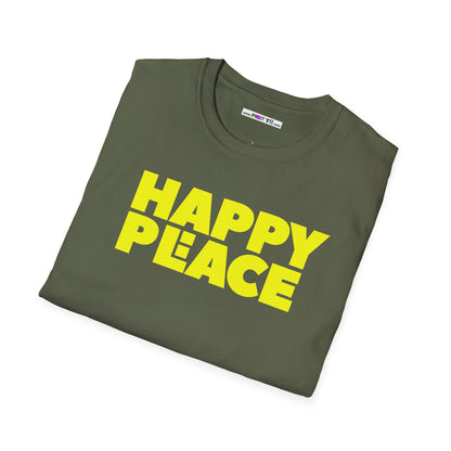 HAPPY PLACE/PEACE Unisex Softstyle 100% Cotton T-Shirt