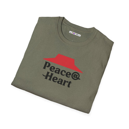 Peace @ Heart Unisex Softstyle 100% Cotton T-Shirt