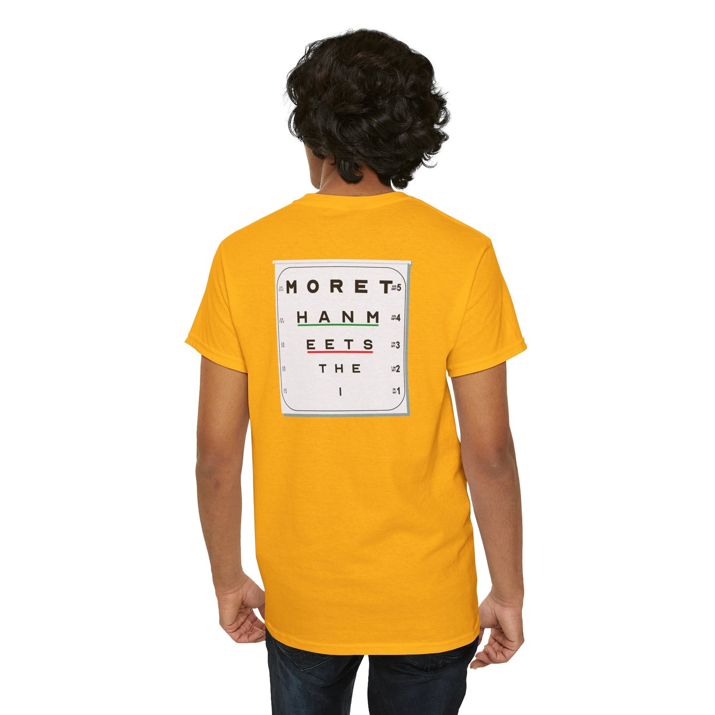 MORE THAN MEETS THE I TEST Unisex Heavy Cotton Tee
