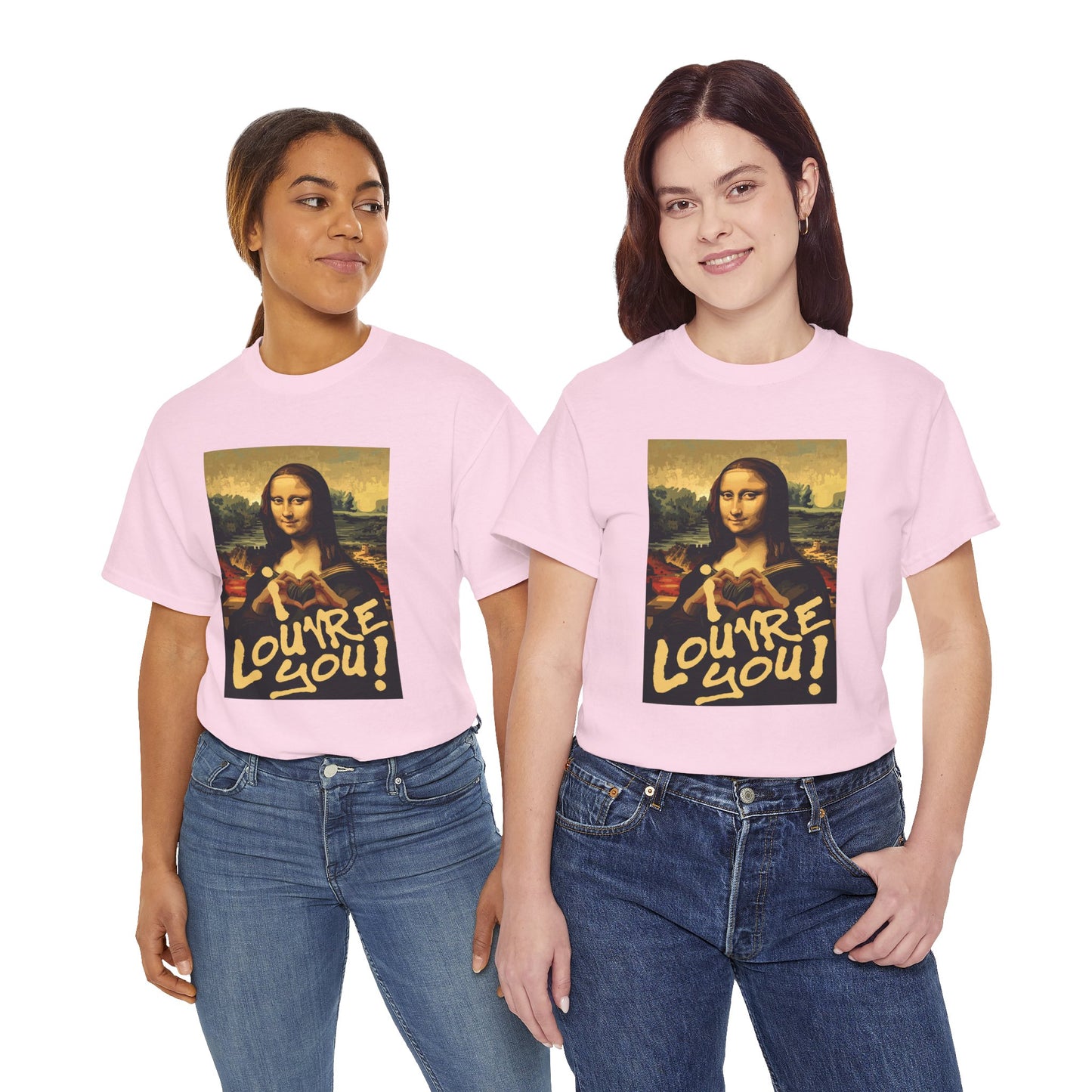I LOUVRE YOU! Unisex Heavy Cotton Tee
