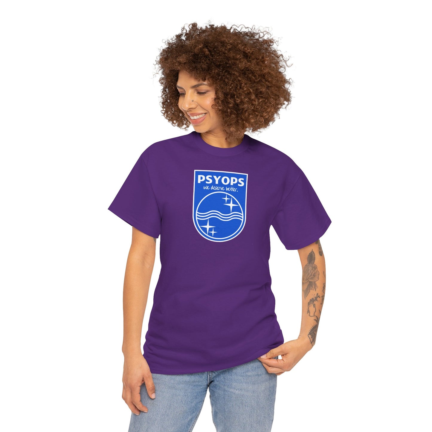 we deserve better PSYOPS Unisex Heavy Cotton Tee
