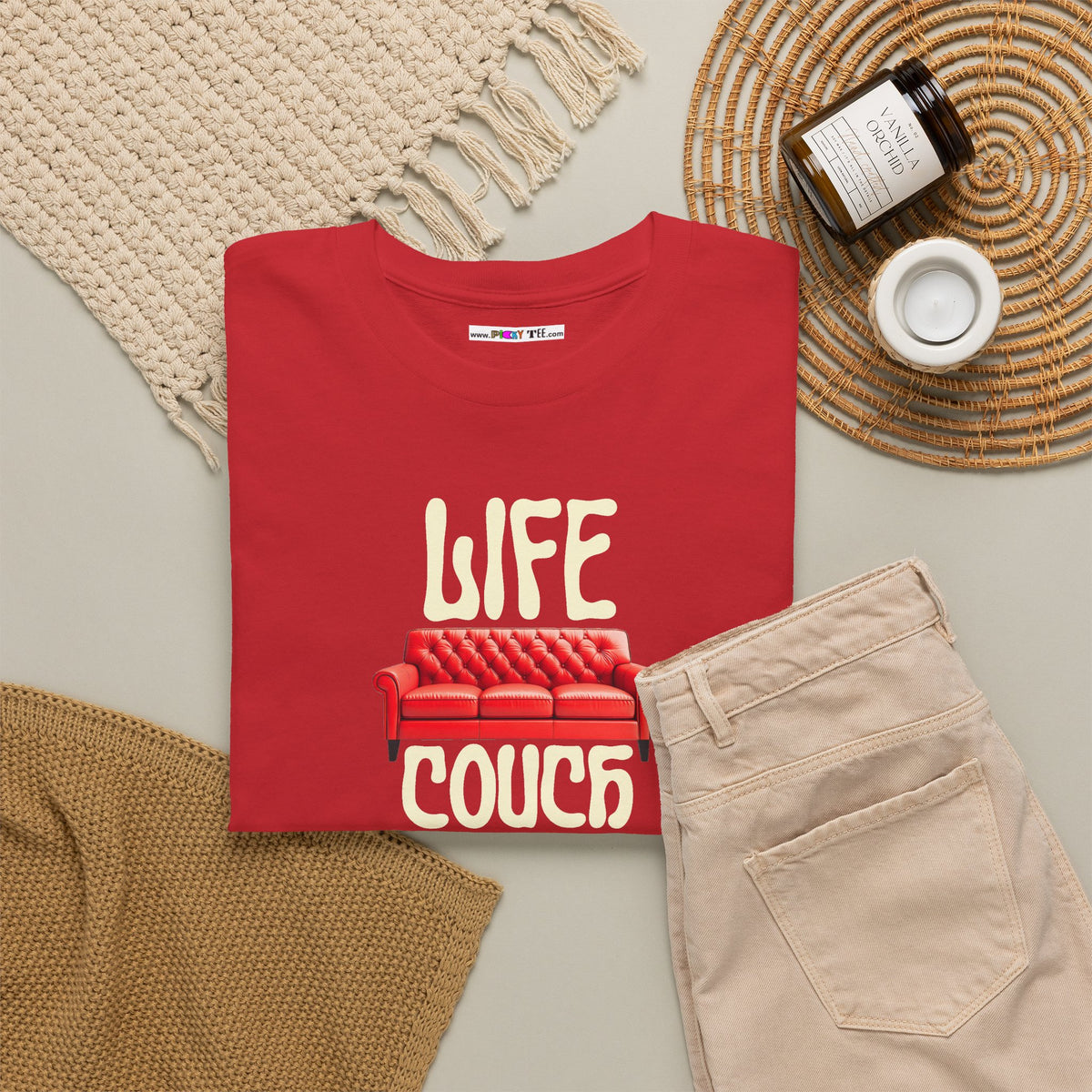 LIFE COUCH Unisex Heavy Cotton Tee