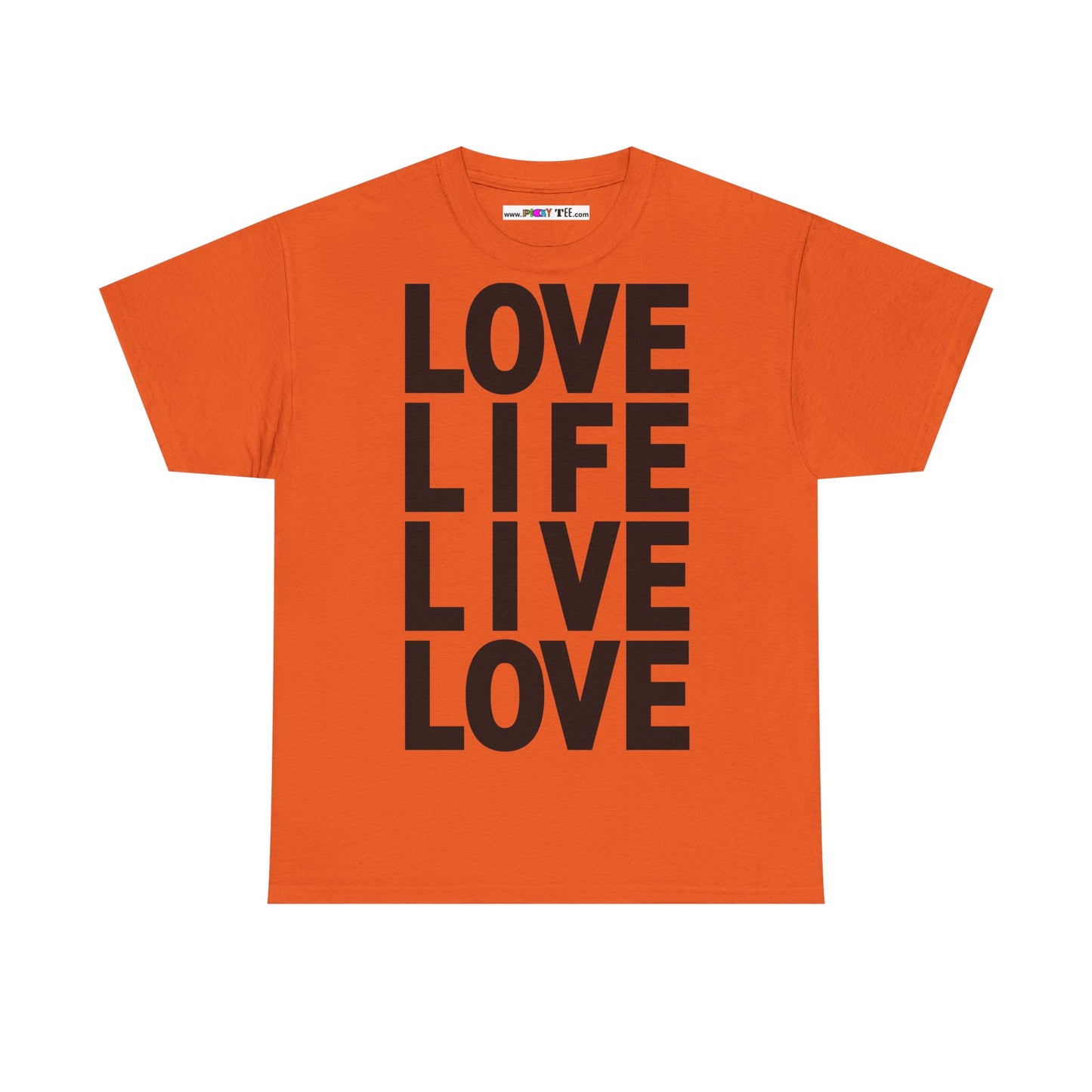 LOVE LIFE LIVE LOVE Unisex Heavy Cotton Tee