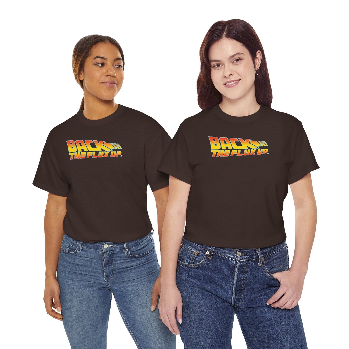 BACK THE FLUX UP Unisex Heavy Cotton Tee