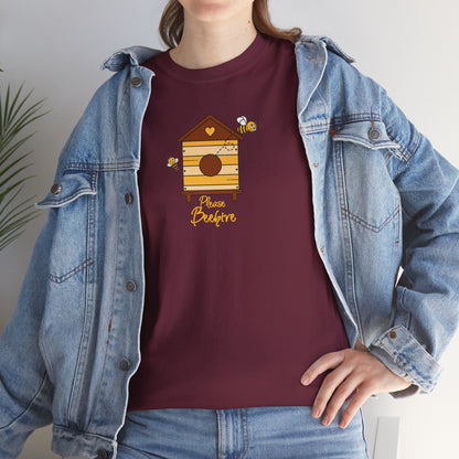 Please Beehive Unisex Heavy Cotton Tee