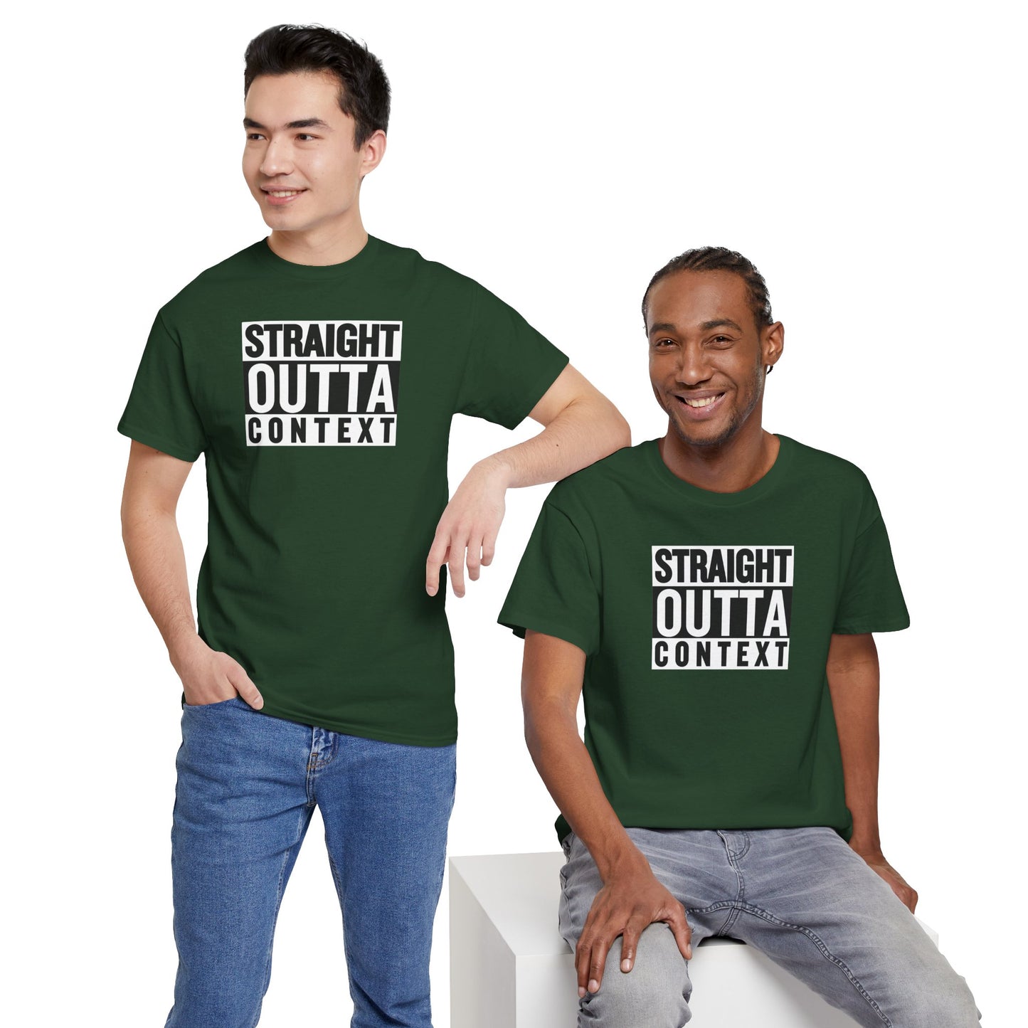 STRAIGHT OUTTA CONTEXT Unisex Heavy Cotton Tee