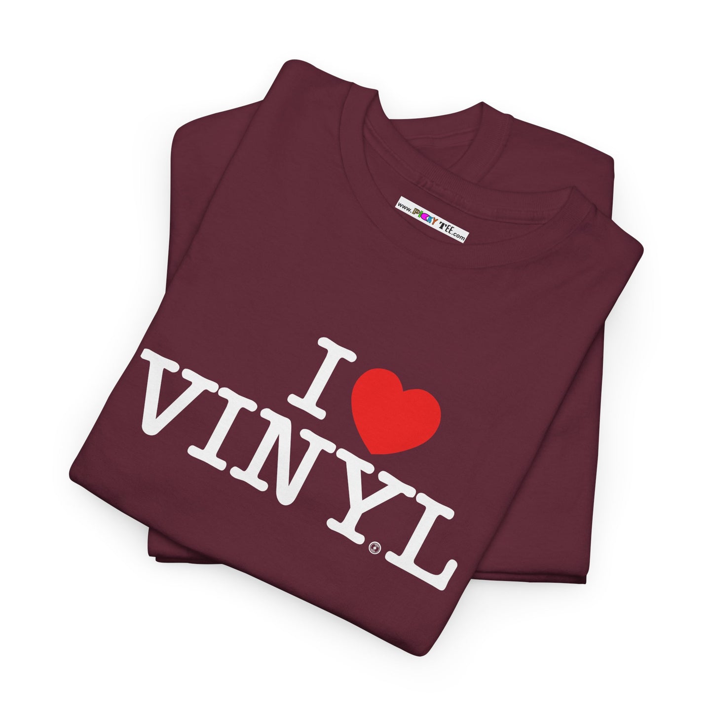 I ❤️ VINYL Unisex Heavy Cotton Tee